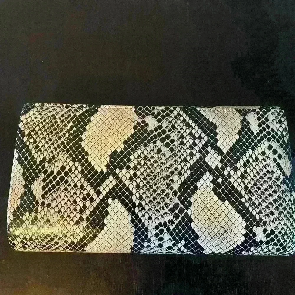 Snake skin clutch and cross bag New with tags